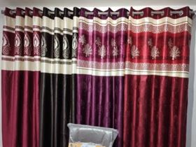 Long Crush Polyester Curtains